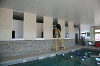 Installing Glass for Water Walls!
